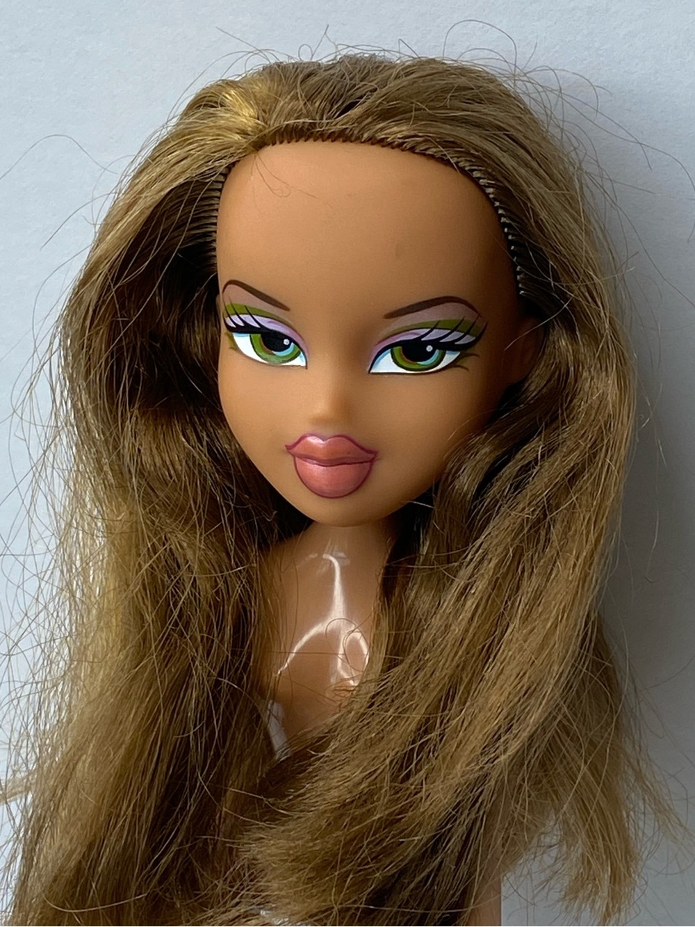 Bratz 2004 Funk Out Fianna Brown
Hair Tan Skin Green Eyes Nude